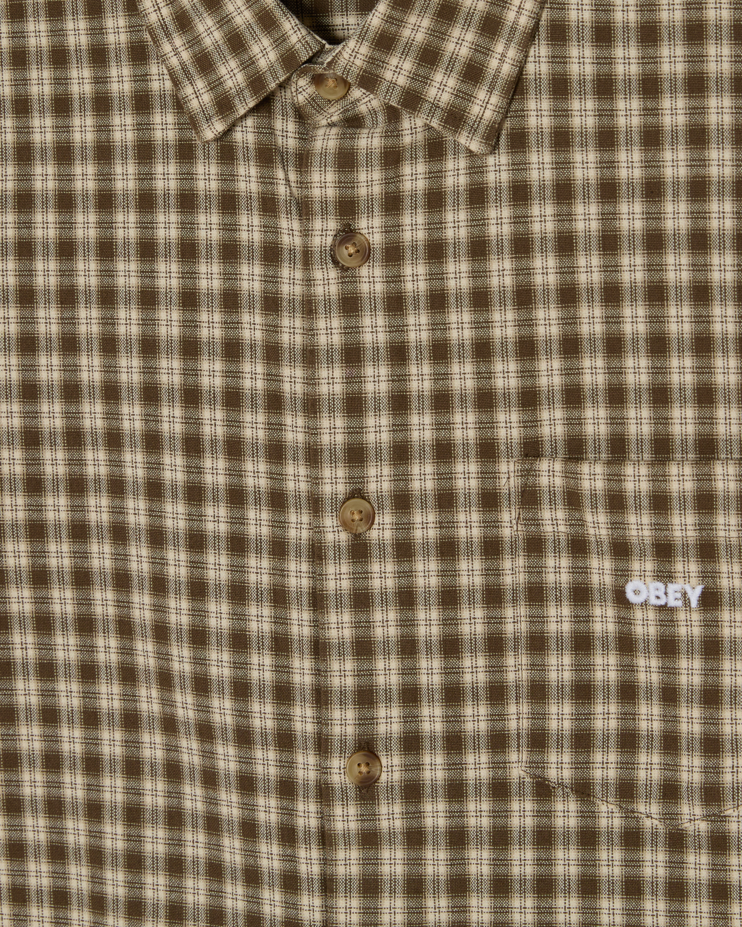 OBEY Bigwig Axel Shirt Canteen Multi Herren Hemd kariert braun